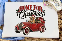 Home for Christmas Dog PNG Sublimation D Product Image 5