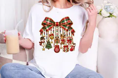Christmas Ornament Bow PNG Sublimation D Product Image 4