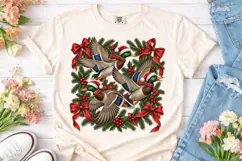 Christmas Ducks PNG Sublimation Shirt De Product Image 2