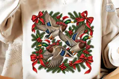 Christmas Ducks PNG Sublimation Shirt De Product Image 4