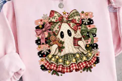 Christmas Ghost PNG Sublimation Shirt De Product Image 3
