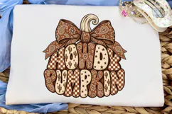 Western Pumpkin Bow PNG Sublimation Desi Product Image 5