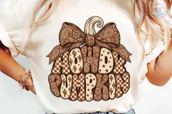 Western Pumpkin Bow PNG Sublimation Desi Product Image 6