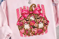 Pink Halloween Pumpkin PNG Sublimation S Product Image 3