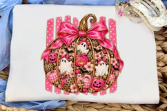 Pink Halloween Pumpkin PNG Sublimation S Product Image 5