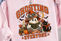 Ghosting Everyone Halloween PNG Shirt Product Image 3