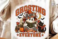 Ghosting Everyone Halloween PNG Shirt Product Image 4