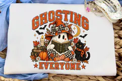 Ghosting Everyone Halloween PNG Shirt Product Image 5