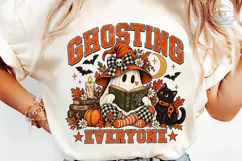 Ghosting Everyone Halloween PNG Shirt Product Image 6