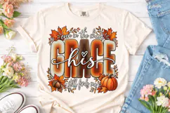 Even in the Chaos Pumpkin Fall PNG Shirt Product Image 2