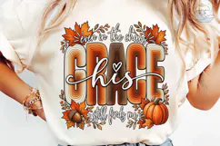 Even in the Chaos Pumpkin Fall PNG Shirt Product Image 6