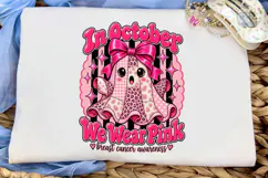 In October We Wear Pink PNG Shirt Product Image 6