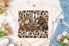 Hunting Season Deer Turkey PNG Sublimati Product Image 2