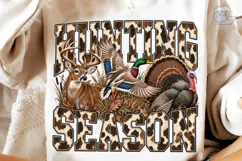 Hunting Season Deer Turkey PNG Sublimati Product Image 4