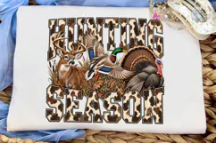 Hunting Season Deer Turkey PNG Sublimati Product Image 5