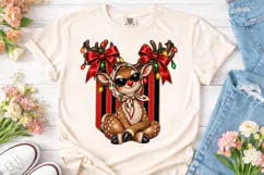 Cool Reindeer Sunglasses PNG Sublimation Product Image 2