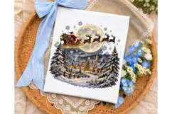 Santa Sleigh Christmas PNG Shirt Design Product Image 3