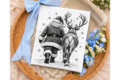 Santa Reindeer Christmas PNG Sublimation Product Image 3