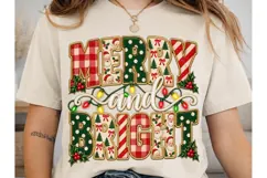 Merry and Bright Christmas PNG Sublimati Product Image 1