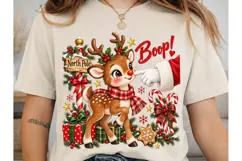 Christmas Reindeer Boop PNG Sublimation Product Image 2