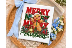 Merry Merry Christmas Gingerbread PNG Su Product Image 3