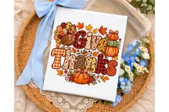 Give Thanks Pumpkin PNG Shirt Design Product Image 3
