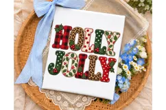 Holly Jolly Christmas PNG Sublimation De Product Image 2