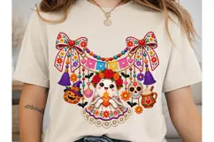 Whimsical Halloween Ghost PNG Shirt Desi Product Image 2