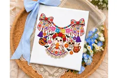 Whimsical Halloween Ghost PNG Shirt Desi Product Image 3