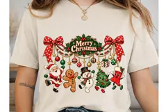 Merry Christmas PNG Sublimation Shirt De Product Image 1