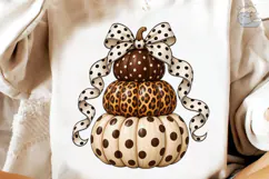 Stacked Polka Dot Pumpkins PNG Sublimati Product Image 3