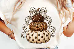 Stacked Polka Dot Pumpkins PNG Sublimati Product Image 6