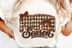 Pumpkin Season Orange Plaid PNG Sublimat Product Image 6