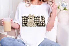 Mama Ghost Lace PNG Sublimation Design Product Image 1