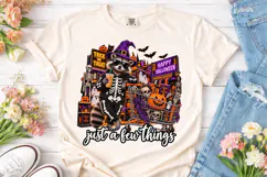 Halloween Raccoon PNG Sublimation Shirt Product Image 2