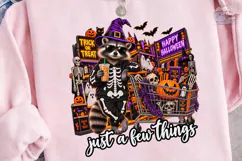 Halloween Raccoon PNG Sublimation Shirt Product Image 3