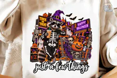 Halloween Raccoon PNG Sublimation Shirt Product Image 4