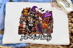 Halloween Raccoon PNG Sublimation Shirt Product Image 6