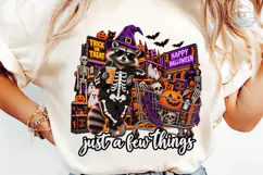 Halloween Raccoon PNG Sublimation Shirt Product Image 1