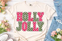 Holly Jolly Polka Dot PNG Sublimation De Product Image 2