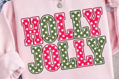 Holly Jolly Polka Dot PNG Sublimation De Product Image 3