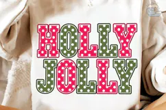 Holly Jolly Polka Dot PNG Sublimation De Product Image 4