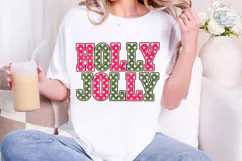 Holly Jolly Polka Dot PNG Sublimation De Product Image 5