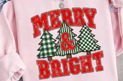 Merry & Bright Christmas PNG Sublimation Product Image 3