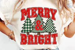 Merry & Bright Christmas PNG Sublimation Product Image 6