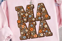 Mama Floral Boho PNG Sublimation Shirt Product Image 3