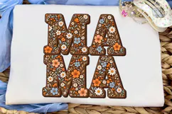 Mama Floral Boho PNG Sublimation Shirt Product Image 5