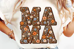 Mama Floral Boho PNG Sublimation Shirt Product Image 6