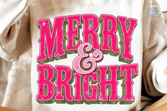 Merry & Bright Christmas PNG Sublimation Product Image 4