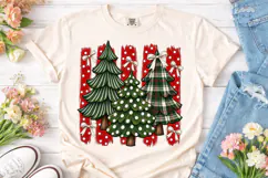 Christmas Trees PNG Sublimation Shirt De Product Image 1